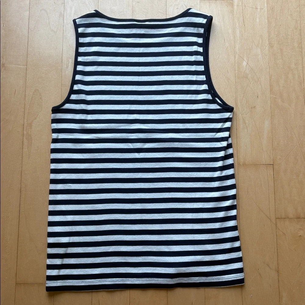 J. Crew Navy and White Striped Tank Top - Picture 3 of 4